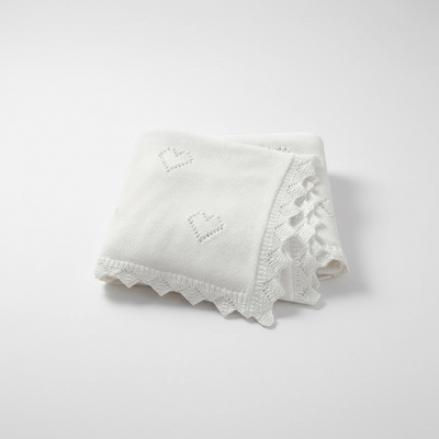 SnuggleNest Ultra-Soft Cotton Knit Baby Blanket 90x70
