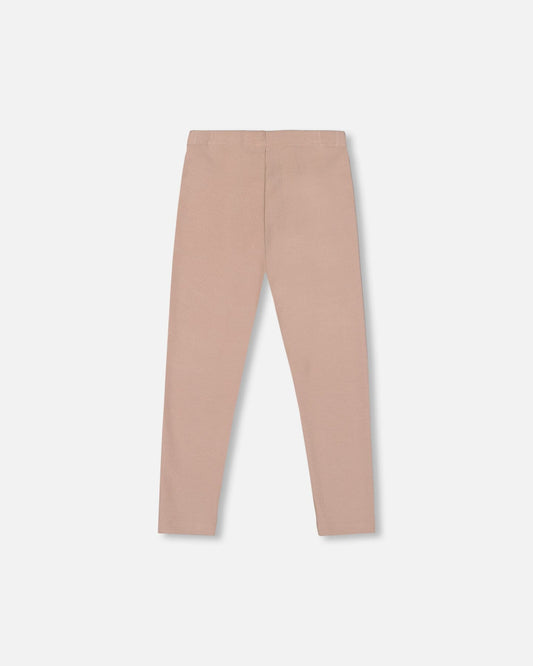 Super Soft Ribbed Leggings Light Caramel