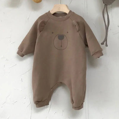 New Baby Rompers Cartoon Baby Girls Clothing Long Sleeve Infant Boys Play Suit Korean Baby Suit