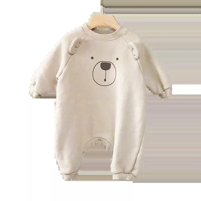 New Baby Rompers Cartoon Baby Girls Clothing Long Sleeve Infant Boys Play Suit Korean Baby Suit