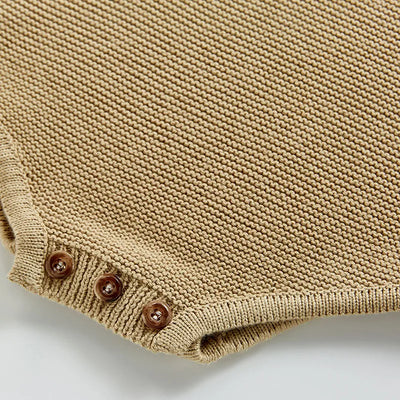 Baby Bodysuits Girls Knit Bodysuit with Hat Kids Clothing for Baby Boys