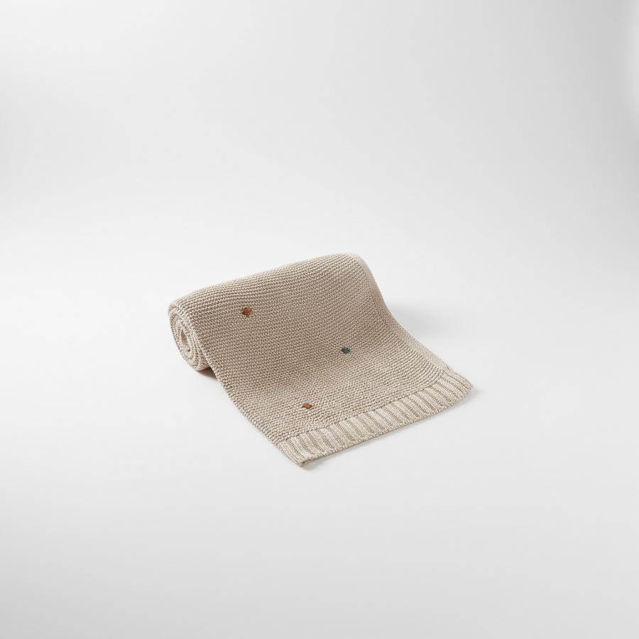 CuddleNest: Ultra-Soft 90x70cm Cotton Baby Blanket