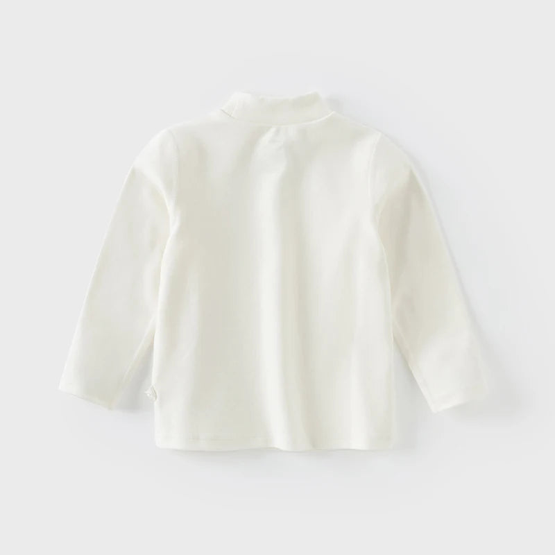 Dave Bella Autumn Winter Cotton Children'S Wear Half-Turtleneck Long Sleeve T-Shirt Warm Base Layer Top for Boys Girls DB4243694