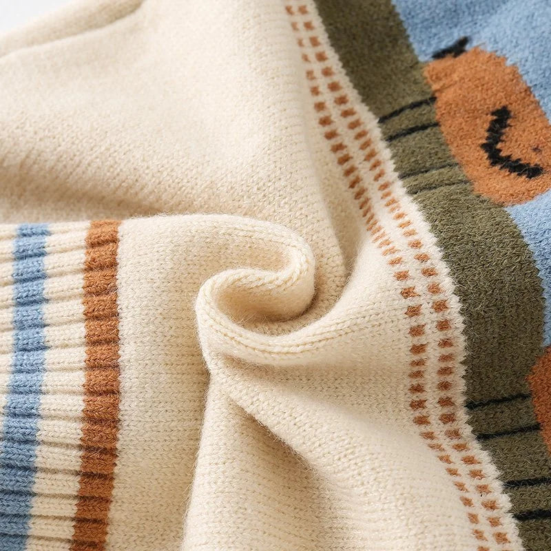 Children'S Autumn and Winter Sweaters 2025 Fashionable and Easiest for Match Cartoon Cute Sweaters for Children and Middle-Aged Children