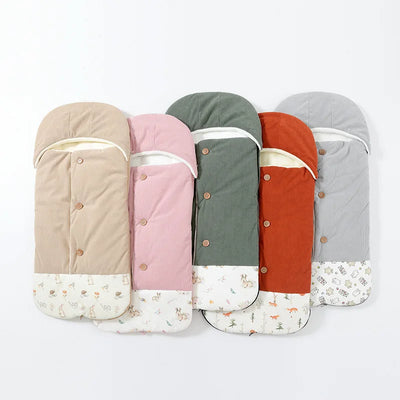 Corduroy Newborn Baby Wrap Blankets Cartoon Baby Sleeping Bags Envelope for Newborn Sleep Sack Cocoon for Baby Suitable for 0-6M