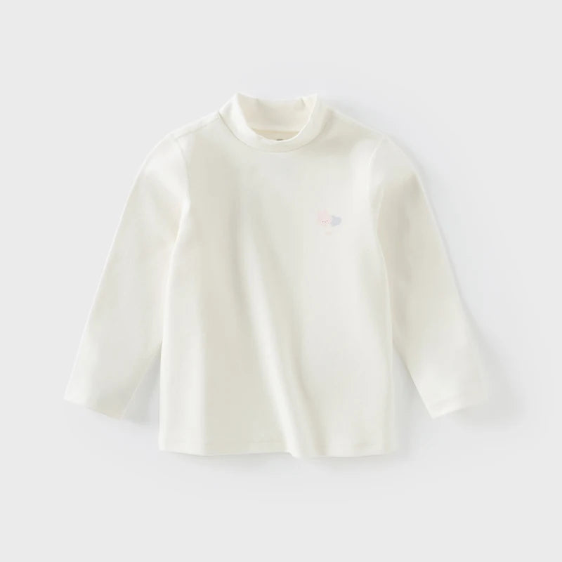 Dave Bella Autumn Winter Cotton Children'S Wear Half-Turtleneck Long Sleeve T-Shirt Warm Base Layer Top for Boys Girls DB4243694