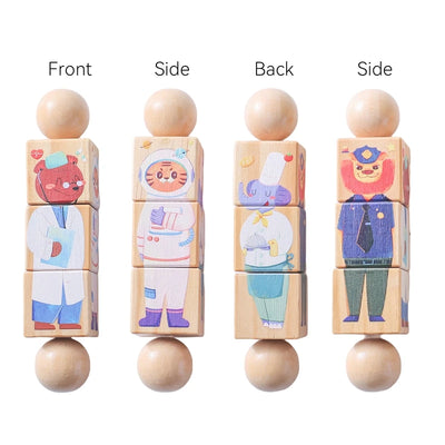 1Pc Wooden Montessori Toy Hand Bell Toy Baby Mobile Musical Rattle Toy Children Stroller Classic Educational Toys Kid Gifts