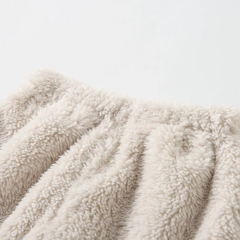 New Winter Kids Clothes Set 9M-5T Cute Bear Thicken Girls Hoodie+ Sweatpants Solid Color Children Outfit 2PCS