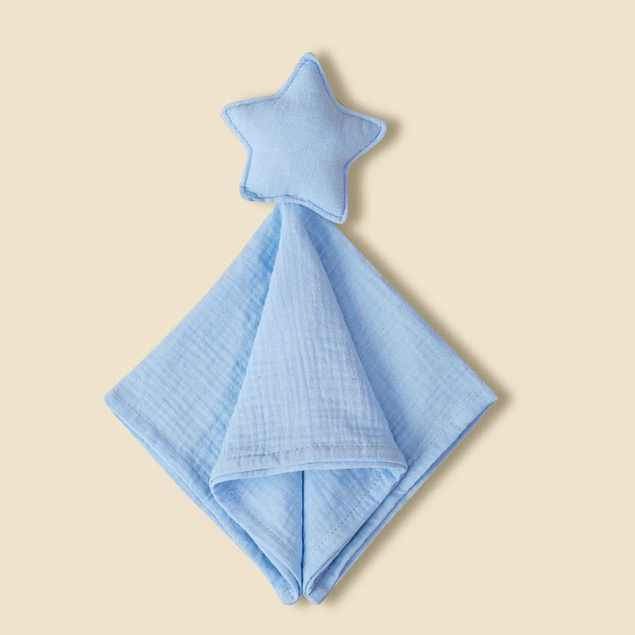 Baby Cotton Muslin Comfortable Blanket Cute Cat Doll for Infant Kids Sleep Appease Towel Children