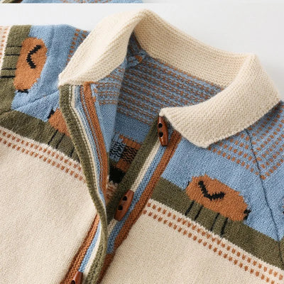 Children'S Autumn and Winter Sweaters 2025 Fashionable and Easiest for Match Cartoon Cute Sweaters for Children and Middle-Aged Children