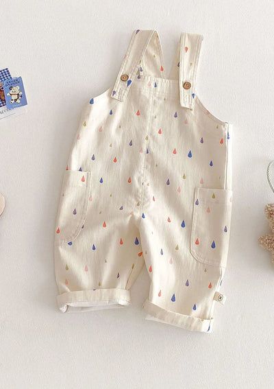 Unisex Spring New Kids Clothes Fashion Overalls Polk Dot Jumpsuits Striped Overalls Children Play Suit