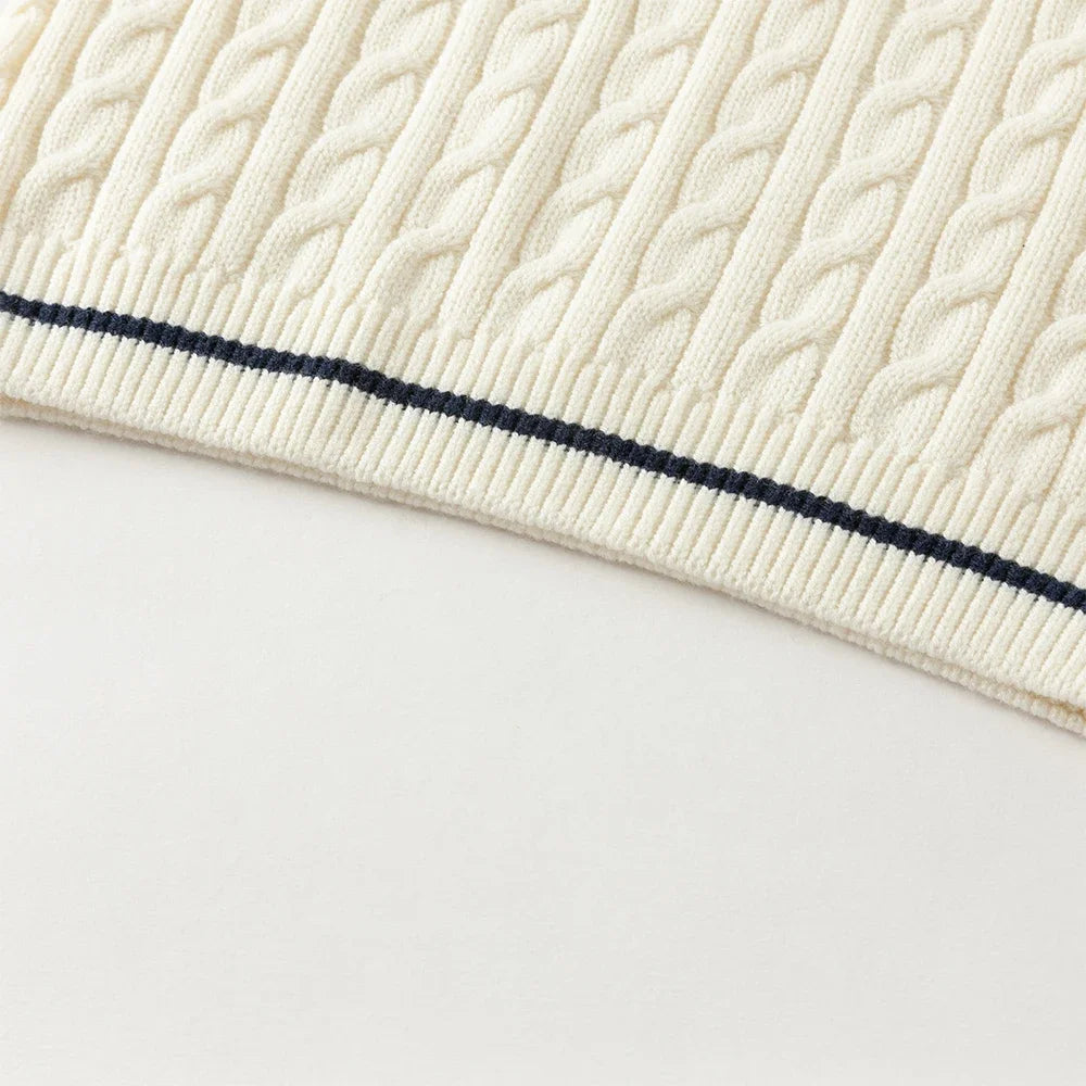 Dave Bella Autumn Girls Baby Children Knitted Sweater Pullover Sweet Cute Kids Gentle Knitwear College Style Warm DB4254789