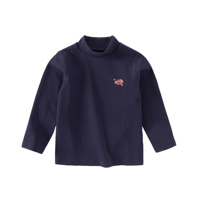 Dave Bella Autumn Winter Cotton Children'S Wear Half-Turtleneck Long Sleeve T-Shirt Warm Base Layer Top for Boys Girls DB4243694