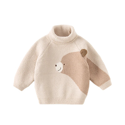 Dave Bella Winter Autumn Winter Girls Boys Baby Clothes Tops Undershirt Sweater Cartoon Turtleneck Fashion Casual DB4237172