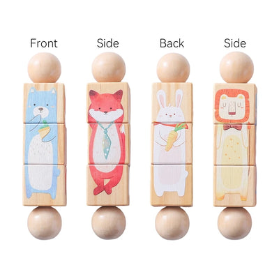 1Pc Wooden Montessori Toy Hand Bell Toy Baby Mobile Musical Rattle Toy Children Stroller Classic Educational Toys Kid Gifts