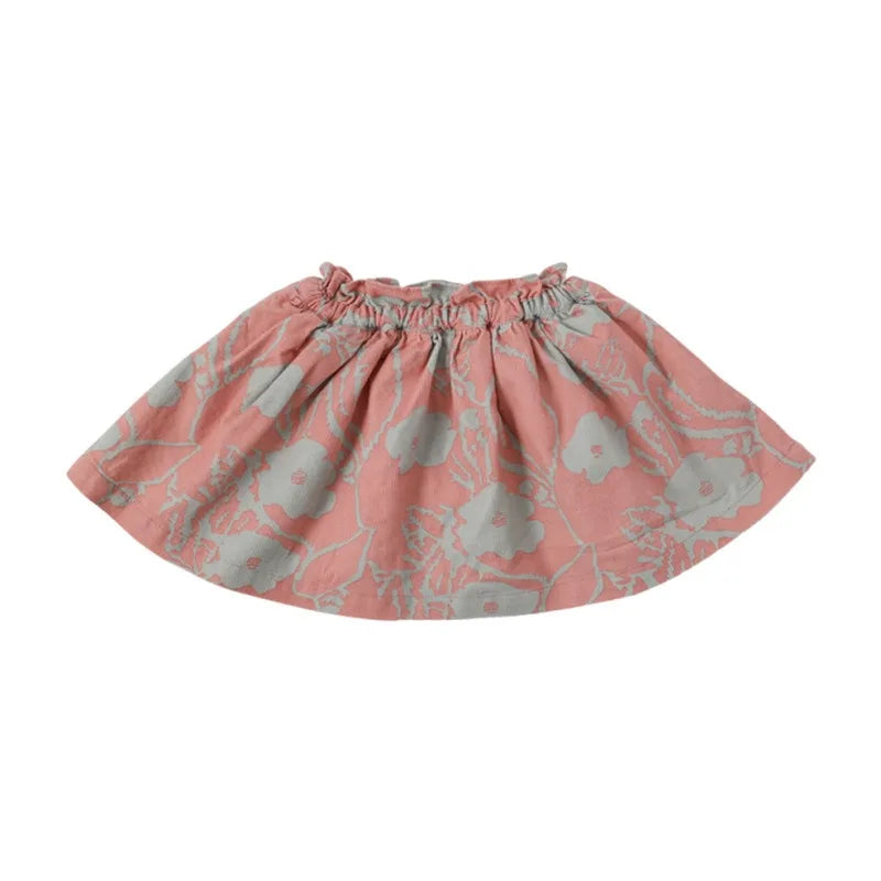 2025 New Floral Girls Blouse and Skirts Set Autumn Fashion Dress Kids Boy Sweaters Knitted Cardigan Casual Pant Long Sleeve Tee