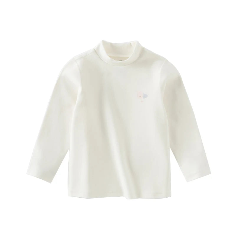 Dave Bella Autumn Winter Cotton Children'S Wear Half-Turtleneck Long Sleeve T-Shirt Warm Base Layer Top for Boys Girls DB4243694