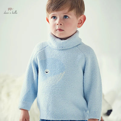Dave Bella Winter Autumn Winter Girls Boys Baby Clothes Tops Undershirt Sweater Cartoon Turtleneck Fashion Casual DB4237172