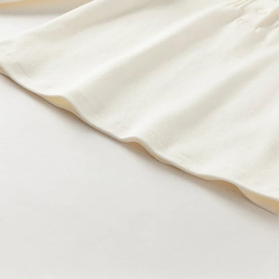 Dave Bella Children'S Autumn New Girl'S Long Sleeve Shirt Girls White Shirt Gentle Kids Elegant Pure Cotton Top Party DB3253132