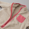Winter Baby Romper Infant Warm Lamb Fleece Patchwork Jumpsuit Toddler Outwear