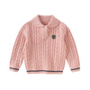 Dave Bella Autumn Girls Baby Children Knitted Sweater Pullover Sweet Cute Kids Gentle Knitwear College Style Warm DB4254789