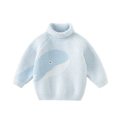 Dave Bella Winter Autumn Winter Girls Boys Baby Clothes Tops Undershirt Sweater Cartoon Turtleneck Fashion Casual DB4237172