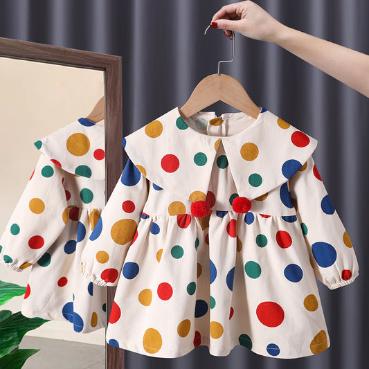 Mid-length Long Sleeve Princess Dress Fashionable