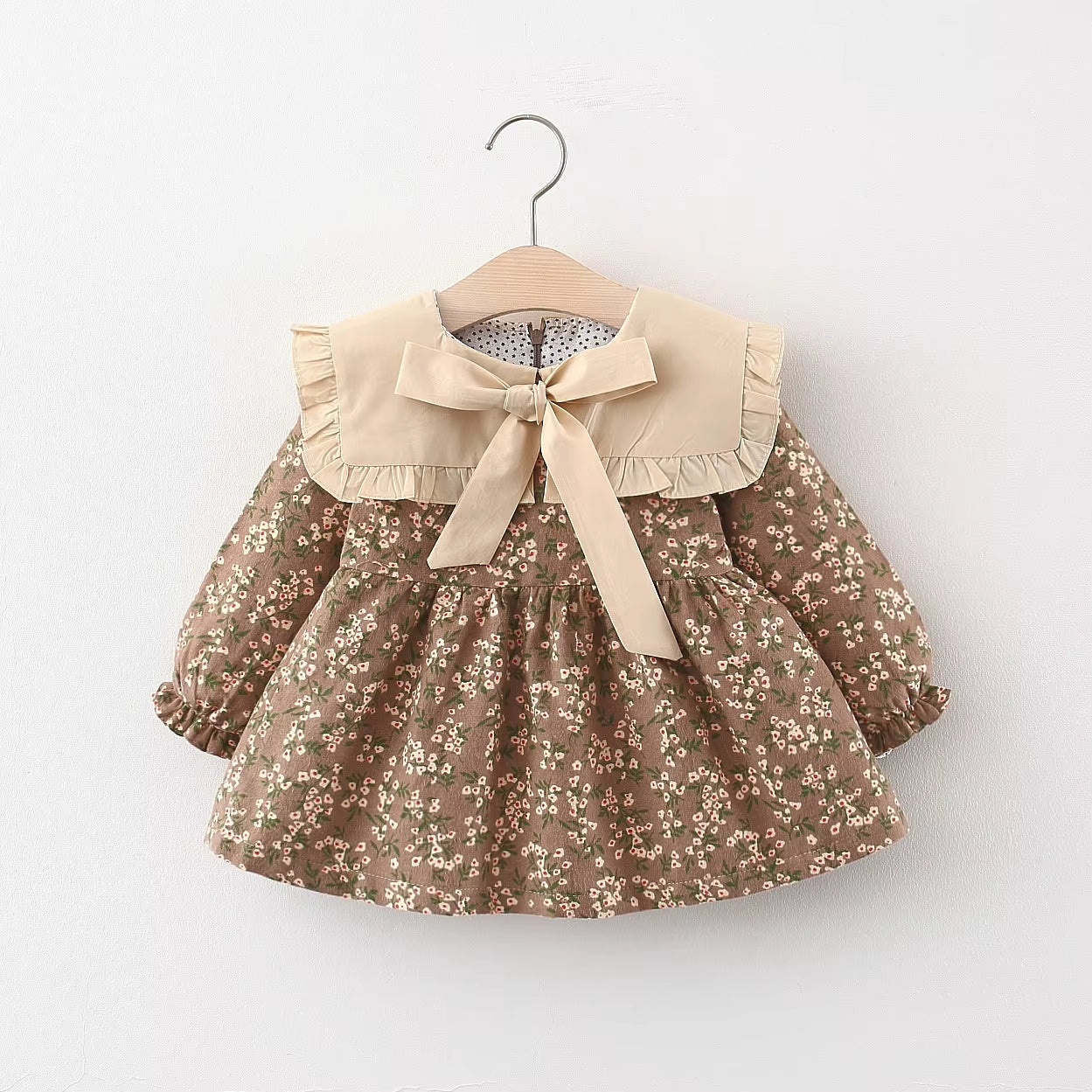 Autumn Newborn Baby Girls Clothes Toddler Dot Princess Dress for Girl 1 Year Birthday Christmas Dresses Infant Baby Clothing