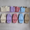 New Autumn Baby Sports Suit Toddler Fleece Solid Color Hoodies Suit Infant Outfit 2PCS