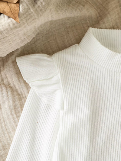 Baby Girl Autumn Winter Trendy Three Pieces Jacket Black High Collar Knitted Solid Long Sleevetop Skirt Street Party Clothesset