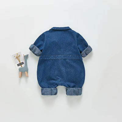 Spring Baby Clothing Rompers Denim Jumpsuit One Piece Outerwear