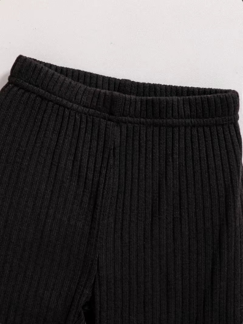 Spring and Autumn Children Fashion Sports Set Girls Sweater + Casual Pants Two-Piece Girls Cartoon Heart Printed Clothing