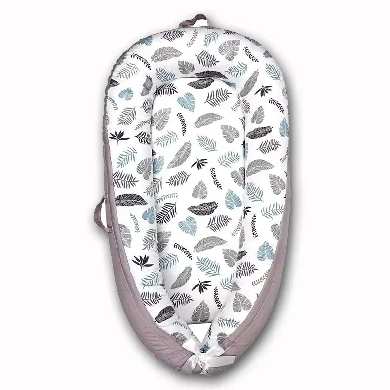 Travel Bed Infant Toddler Cotton Cradle for Newborn Baby Bed Bassinet Bumper New 85*50Cm Baby Nest Bed with Pillow Portable Crib