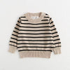 Classic Spring Baby Sweatshirt with Shoulder Buckle 0-3Y Toddler Stripe Knitted Pullover Girls and Boys Loose Base Tops Sweater