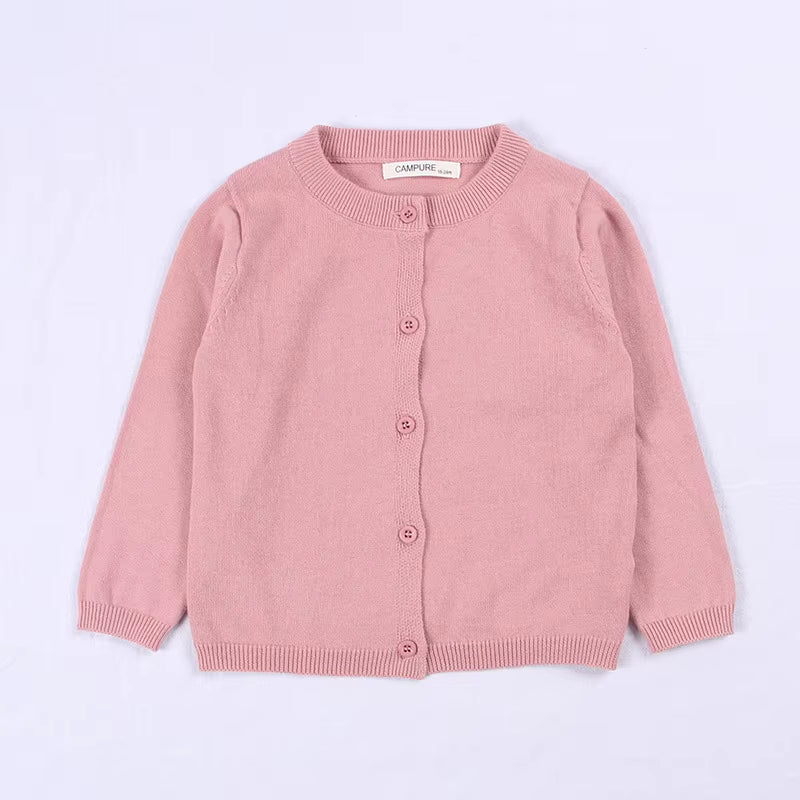 Christmas Girls Cardigan Autumn Winter Contrasting Jacket Kids Knitted Children Sweater Thickened Tops Baby Outerwear Clothes