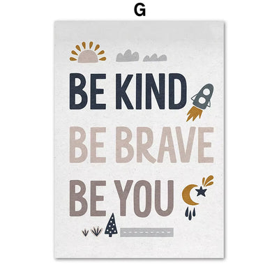 Boho Car Traffic Rainbow Alphabet Digit Wall Art Canvas Painting Nordic Cartoon Posters and Prints Pictures Baby Kids Room Decor