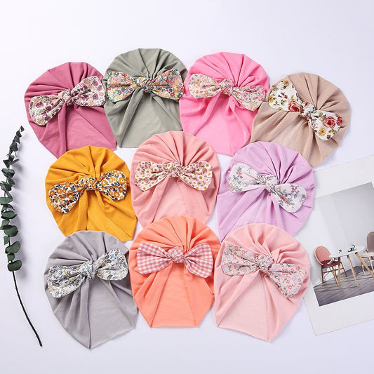 Bow-knot Tire Thickened Warm Boneless Thick Hat