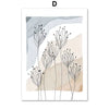 Boho Ocean Sun Rainbow Lotus Tree Abstract Landscape Posters and Prints Wall Art Canvas Painting Pictures for Living Room Decor