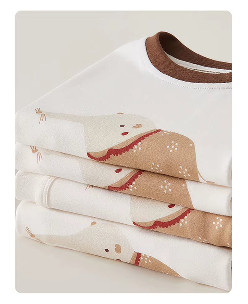 2024 Autumn Baby Clothes Newborn Boys Rompers 0-2Y Infant Girls Cartoon Printed Cotton Jumpsuit Toddler Outwear