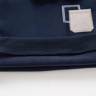 New Winter Kids Hoodie 2-7T Cute Patchwork Thicken Girls Sweatshirt Korean Version Loose Children Clothes Tops