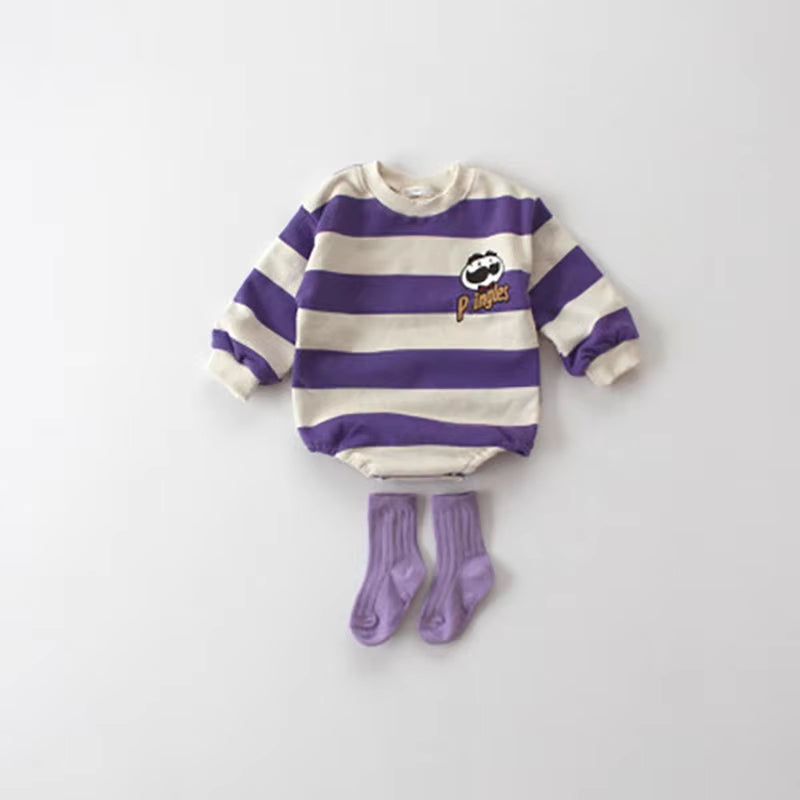 2022 Spring Baby Clothes Toddler Girls Bodysuit Striped Boys Jumpsuit Baby One Piece