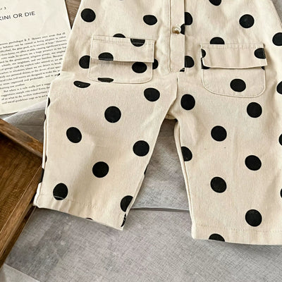 Spring and Autumn Newborn Infant Baby Girls Romper round Dot Sleeveless Rompers Kids Onepiece Fashion Baby Clothing