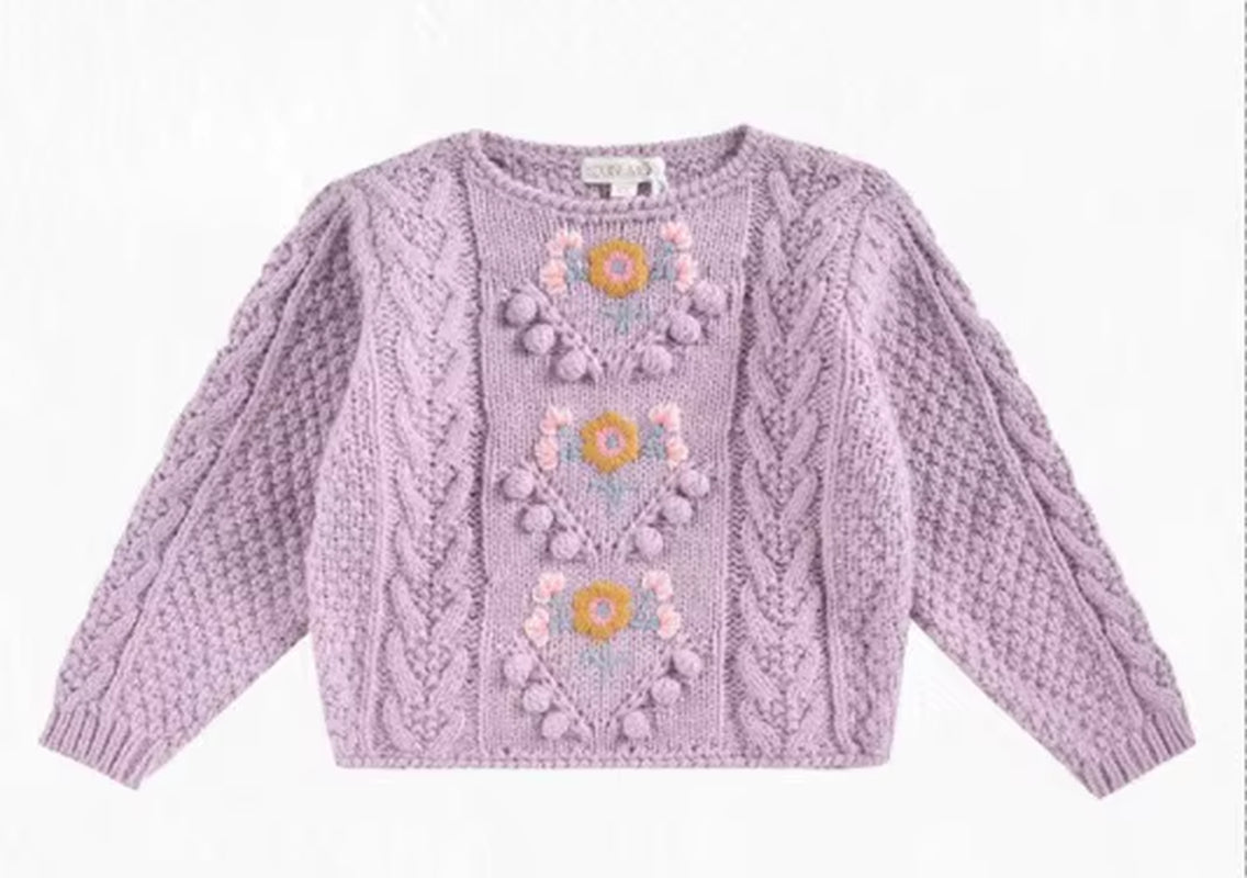 Spot Louise Misha 2025 AW New Children'S Sweater, Cape Cardigan, Knitted Pants, Coat