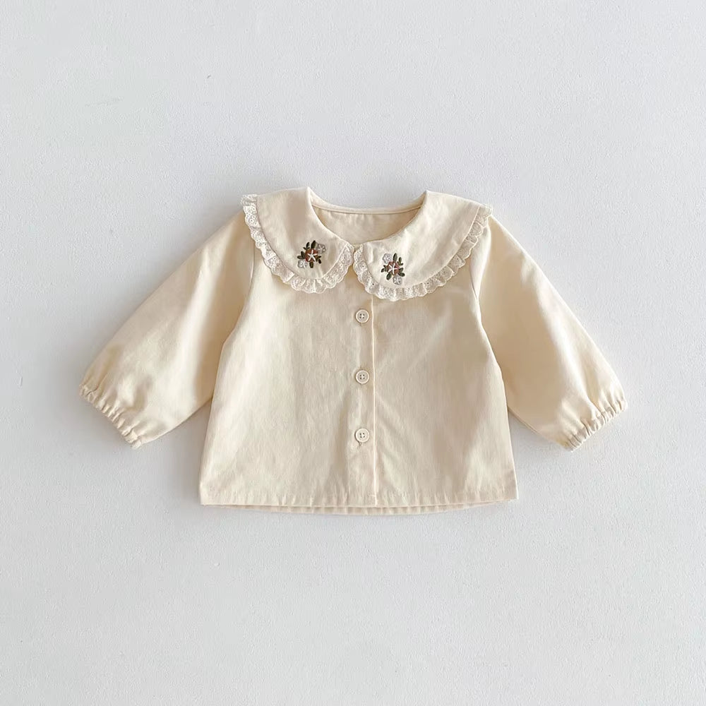 Girls' Autumn Clothes 2024 New Children'S Fashion Tank Top Dress Embroidery Single Breasted Vest Dress Optional Shirt