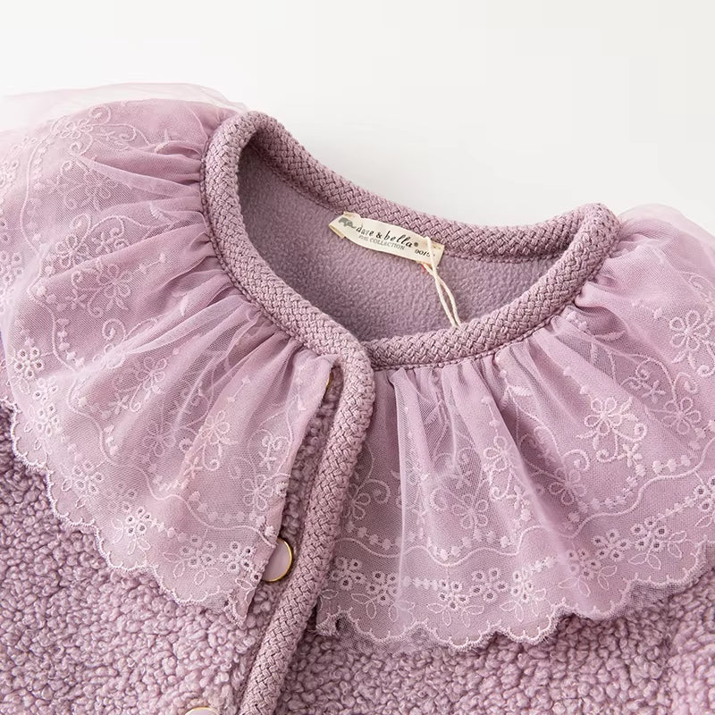 Dave Bella Children'S Girl'S Clothes Autumn Winter Fashion Casual Classy Charm Noble Overcoat Outdoor Party DB4237809