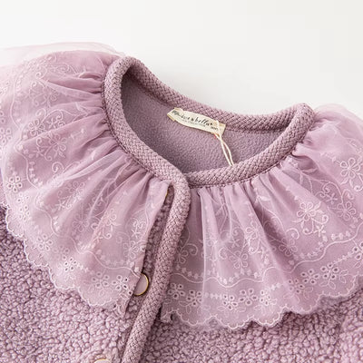 Dave Bella Children'S Girl'S Clothes Autumn Winter Fashion Casual Classy Charm Noble Overcoat Outdoor Party DB4237809