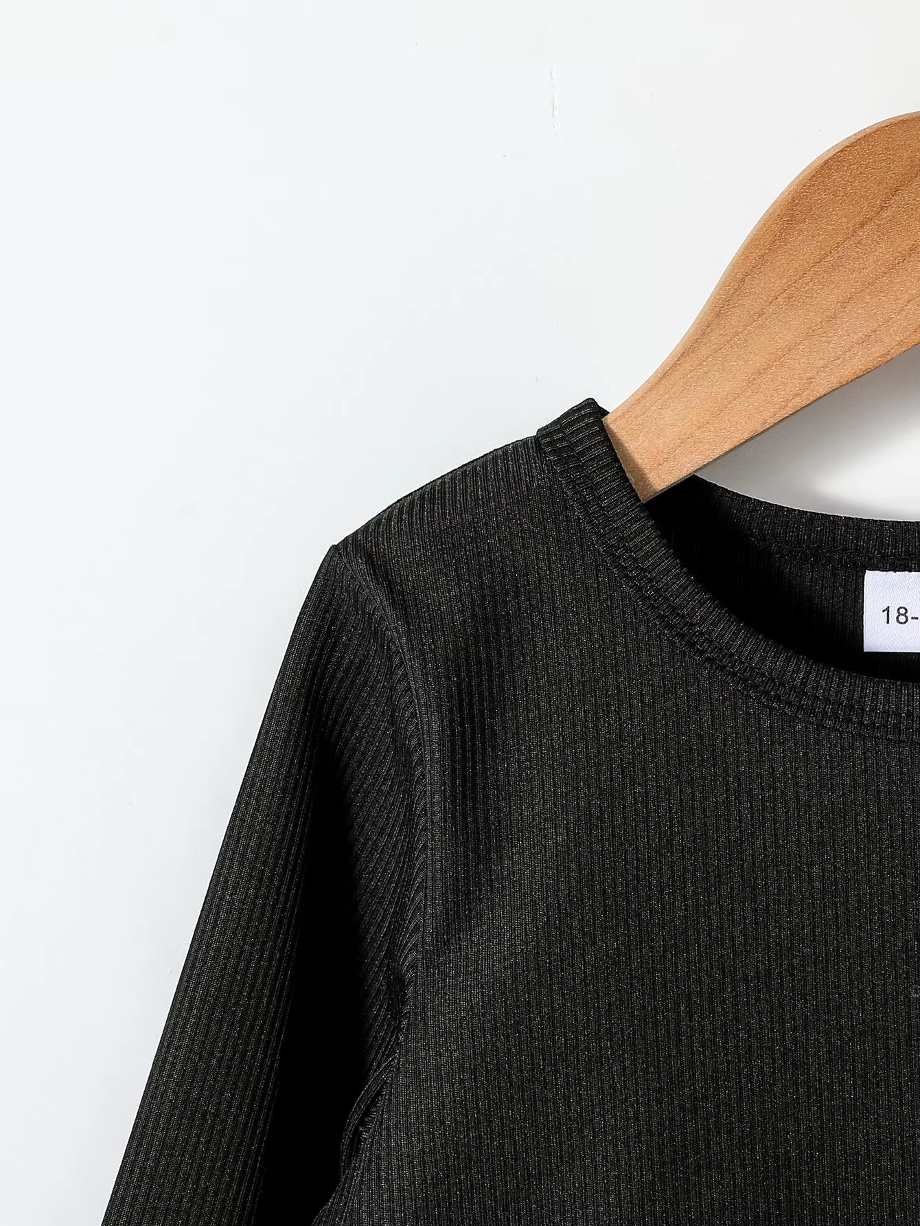 2024 Fashion New Black Stylish Girls’ Spring Autumn Long Sleeve Top &Flared Pants Suit Set for 1-6Y Streetwear